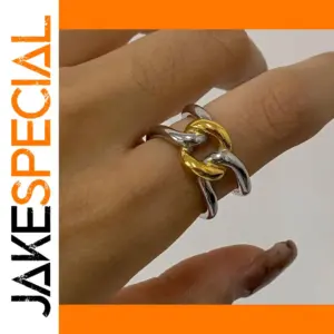 Stainless Steel Large Link Ring JDR2408019-PS