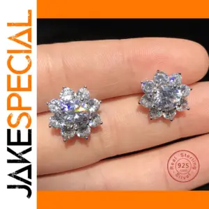 Snowflake Zircon Earrings for Women