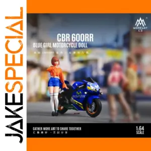Blue Honda CBR 600RR Model Set in 1:64 Scale