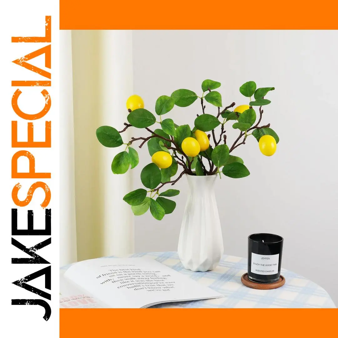 Realistic Artificial Yellow Lemon - 38cm Decor 1 Realistic Artificial Yellow Lemon - 38cm Decor