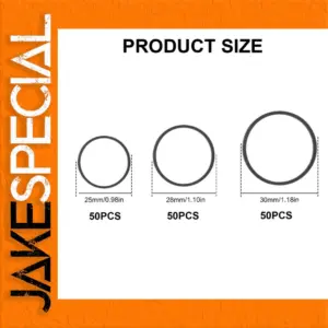 Set of 50 Rubber Drive Belts for Audio Equipment