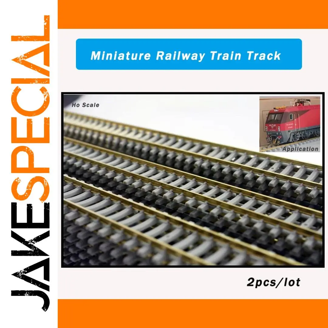 HO Scale 50cm Model Railway Track with Copper Rails 1 HO Scale 50cm Model Railway Track with Copper Rails