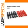 Insulated Female Banana Connectors Set 40mm