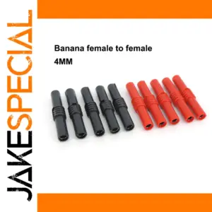 Insulated Female Banana Connectors Set 40mm