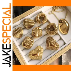 Stainless Steel Geometric Earrings Set