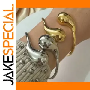 Water Drop Stainless Steel Bracelet for Women