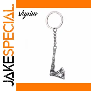 Vintage Axe Keychain with Engraved Design
