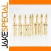 Premium 24K Gold Banana Plugs for Audio Systems