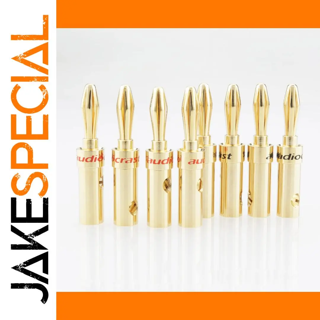 Premium 24K Gold Banana Plugs for Audio Systems 1 Premium 24K Gold Banana Plugs for Audio Systems