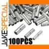 Set of 100 Tin-Coated Copper Electrical Connectors