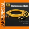 Vibrant Yellow RCA Interconnect Cable 0.5-3m