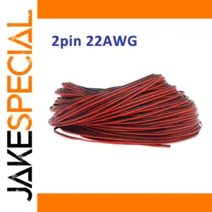 22AWG Red Black Extension Cable 5-50m