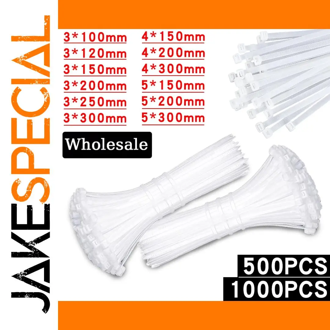 High-Quality Nylon Cable Ties, Assorted Sizes 1 High-Quality Nylon Cable Ties, Assorted Sizes