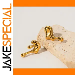 Stainless Steel Asymmetrical Geometric Earrings