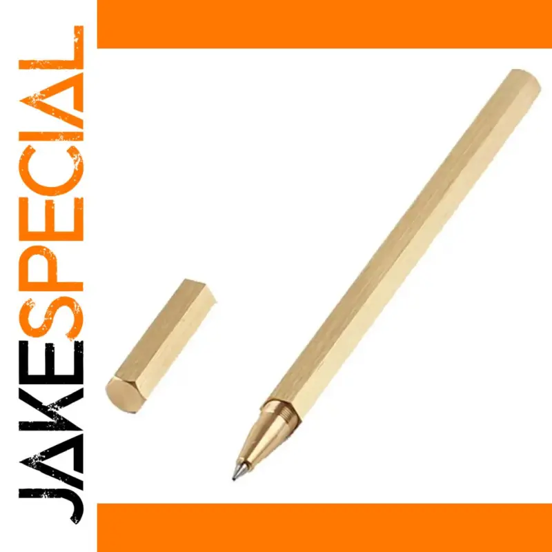 Elegant Precision: The Hexagon Brass Ballpoint Pen with 0.5mm Tip 1 5ed7556598f248689ec27f38 product image