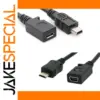 Black Mini USB Adapter for Devices