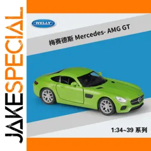 Vibrant Lime Green Mercedes-AMG GT Model Car