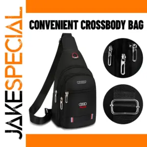 Waterproof Teardrop Crossbody Bag for Enthusiasts