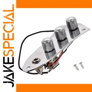 Silver Control Plate for Jazz Bass