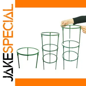 Green Plastic Plant Support Piles Set