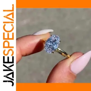 Oval Geometric Cocktail Ring for Women