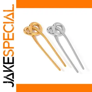 Stainless Steel Knotted Hairpin for Women