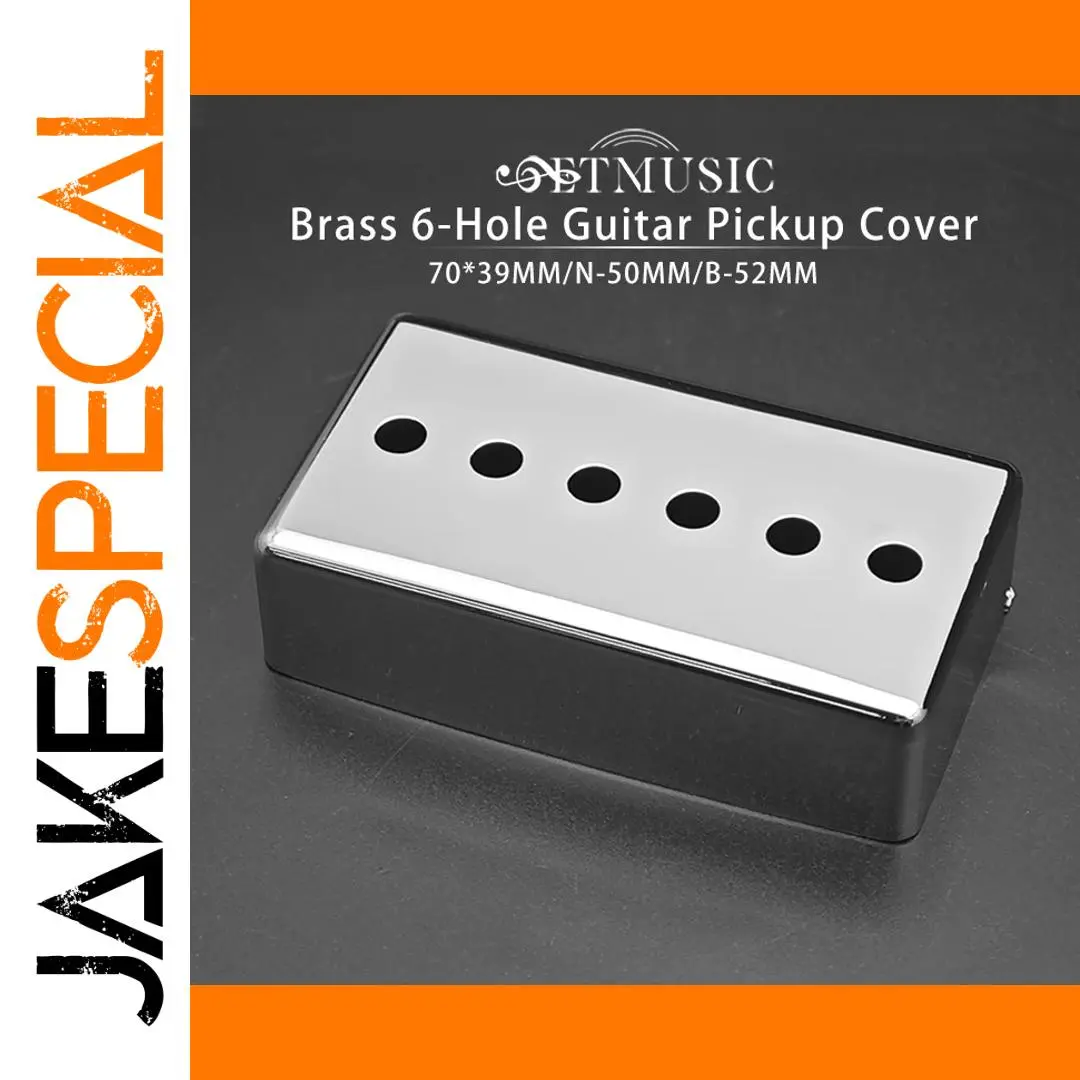 Chrome Guitar Pickup Cover 50/52mm Set of 10 1 Chrome Guitar Pickup Cover 50/52mm Set of 10