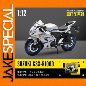 1:12 Scale Diecast Suzuki GSX-R1000 Motorcycle Model