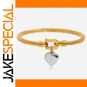 Stainless Steel Heart Bracelet for Women