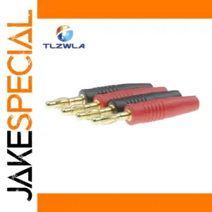 Gold-Plated Banana Plug Set for Audio Systems