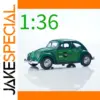 Vintage Green Alloy Beetle Car Model 1:36 Scale