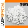 100-Pack Multi-Size Plastic Line Cards for Cable Management