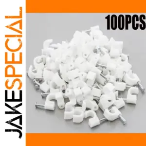 100-Pack Multi-Size Plastic Line Cards for Cable Management