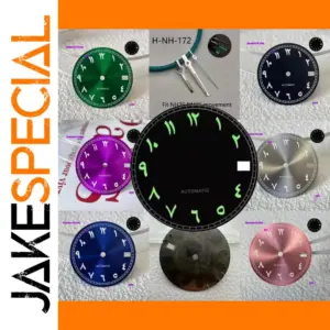 28.5mm Black & Silver Dial Automatic Watch