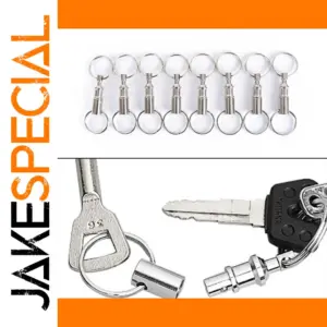 Silver Detachable Keychains Set for Daily Use