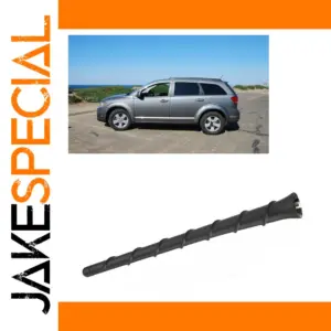 8-Inch Black Spiral Antenna Mast for Vehicles