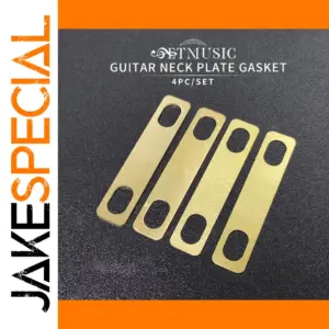 Golden Guitar Neck Shims Set for Precise Adjustment