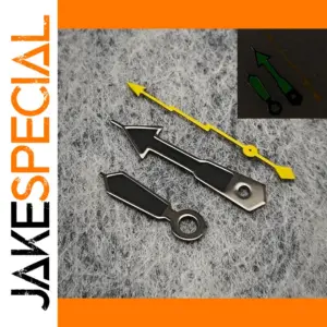 Watch Hands Set for NH Movements, Black & Yellow