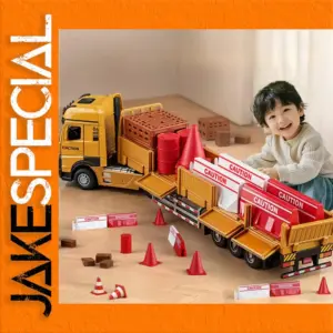 Vibrant Yellow Construction Transport Truck