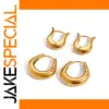 Gold Skeleton Hoop Earrings for Women