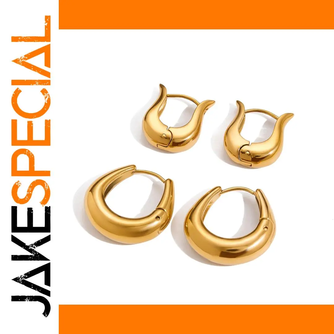 Gold Skeleton Hoop Earrings for Women 1 Gold Skeleton Hoop Earrings for Women