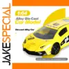 Mini Yellow and Black Die-Cast Race Car Model 1:64 Scale