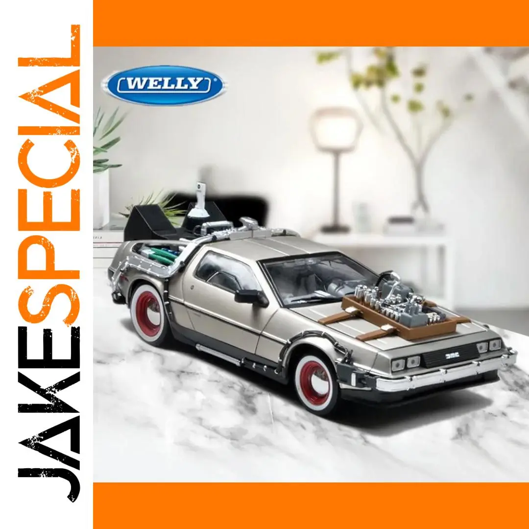 DeLorean Time Machine 1:24 Diecast Model 1 DeLorean Time Machine 1:24 Diecast Model