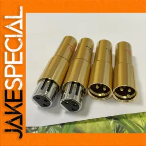 Premium Gold-Plated XLR Connectors Set for Audio