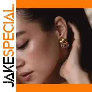 Stainless Steel Oval Stripe Earrings