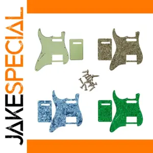 Left-Handed USA 72' Strat Pickguard with Aluminum Shield