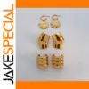 Elegant Gold Stainless Steel Earrings Collection