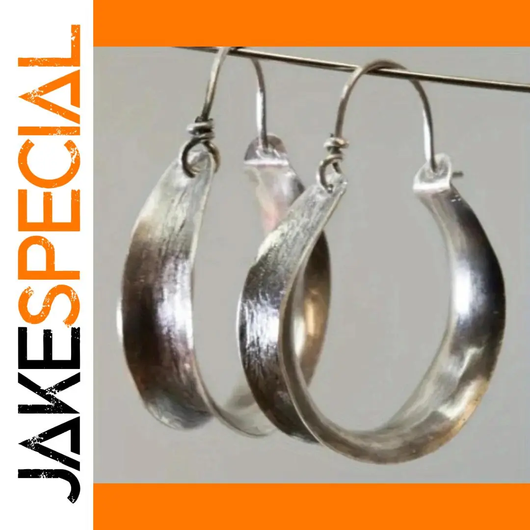 Vintage Silver Hoop Earrings for Women 1 Vintage Silver Hoop Earrings for Women