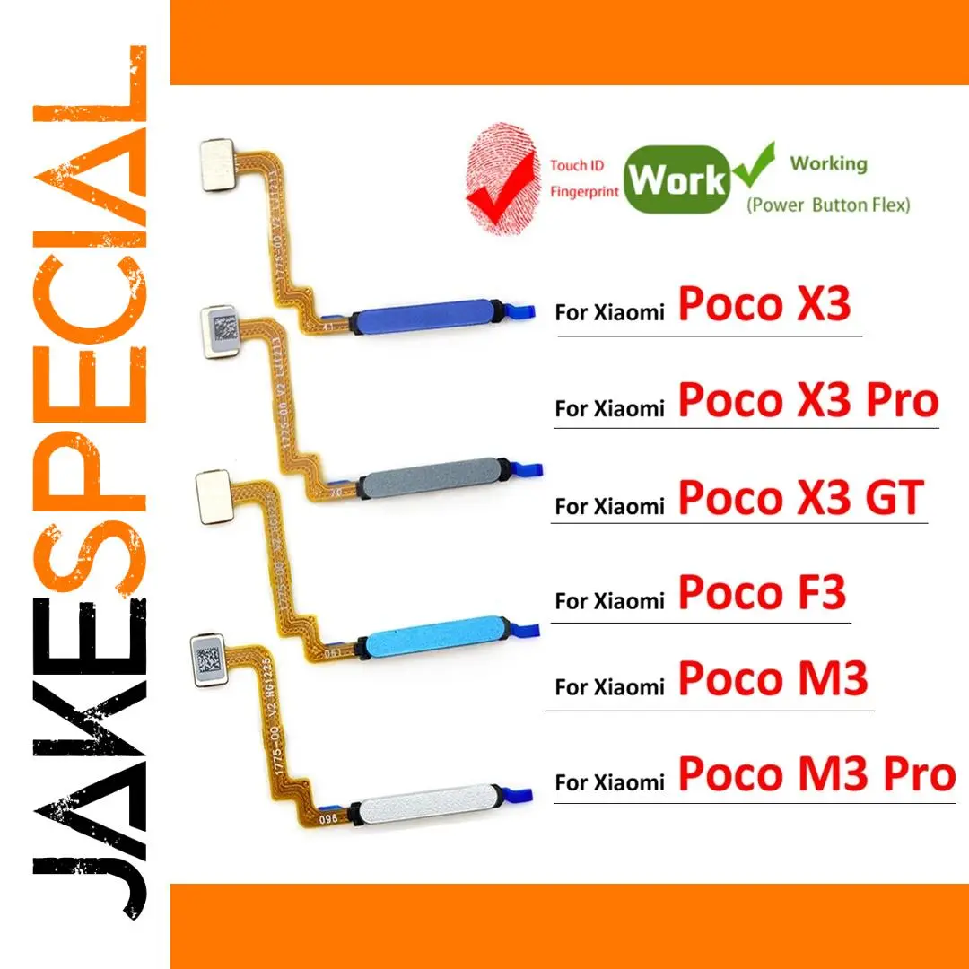 Xiaomi Fingerprint Sensor Flex Cable for Poco M3, F3 1 Xiaomi Fingerprint Sensor Flex Cable for Poco M3, F3