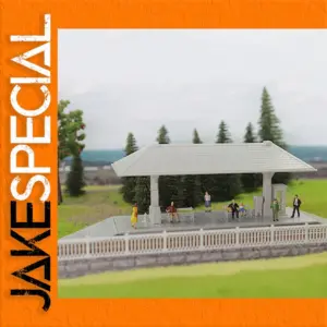 HO Scale Model Train Station Platform Kit